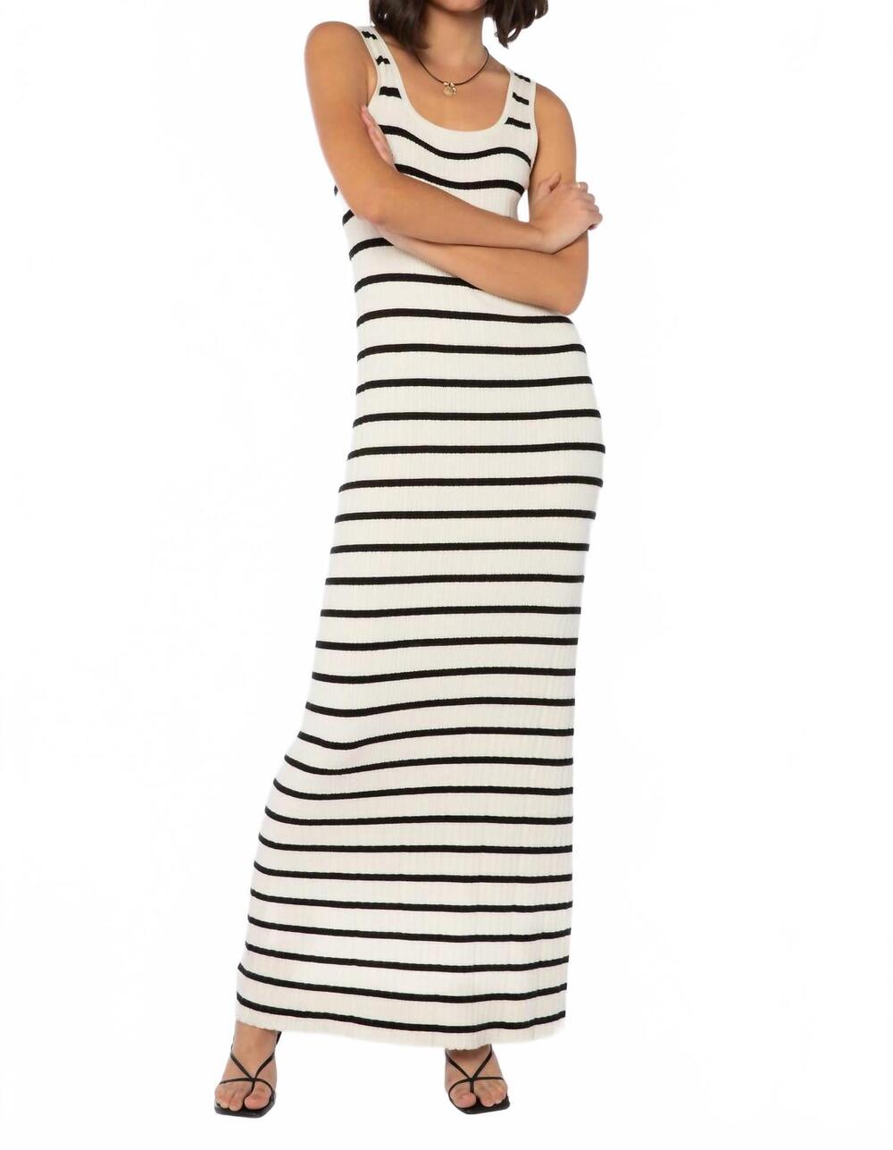 NEW VELVET HEART amaryllis dress in stripe